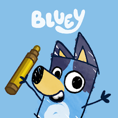 Bluey's Quest: Goldener Stift Logo