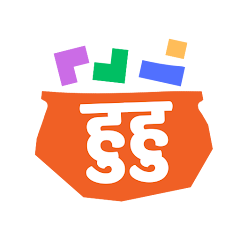 huhu! हुहु! शब्द मिलाओ Logo