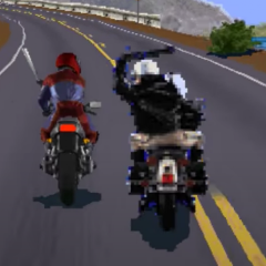 Road Rash like computer game Logo