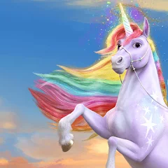 Unicorn Horse Academy Sim Game Logo